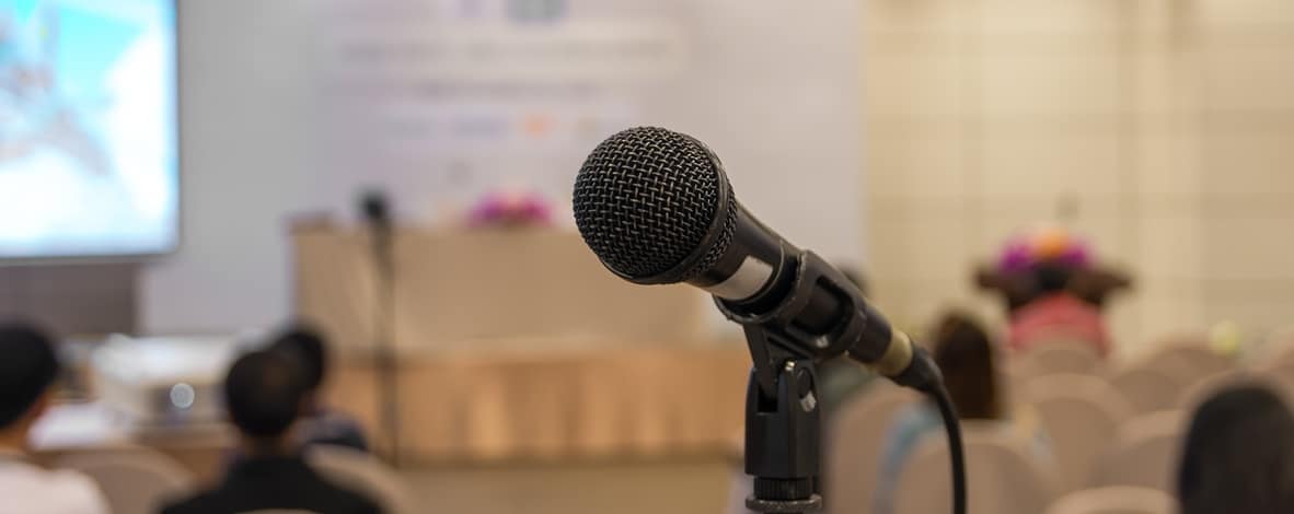 udp cover microphone press conference