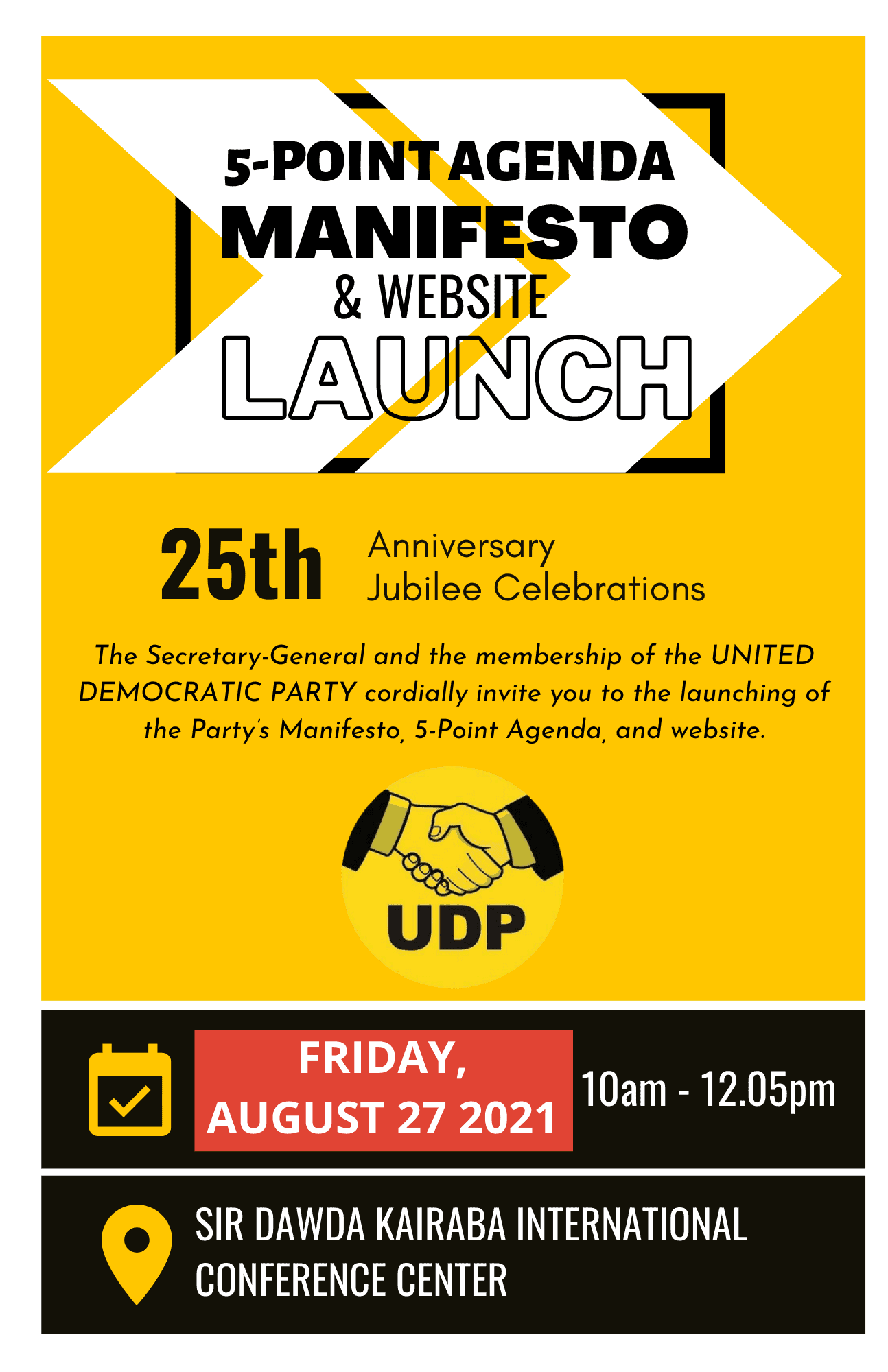 udp manifesto website launch